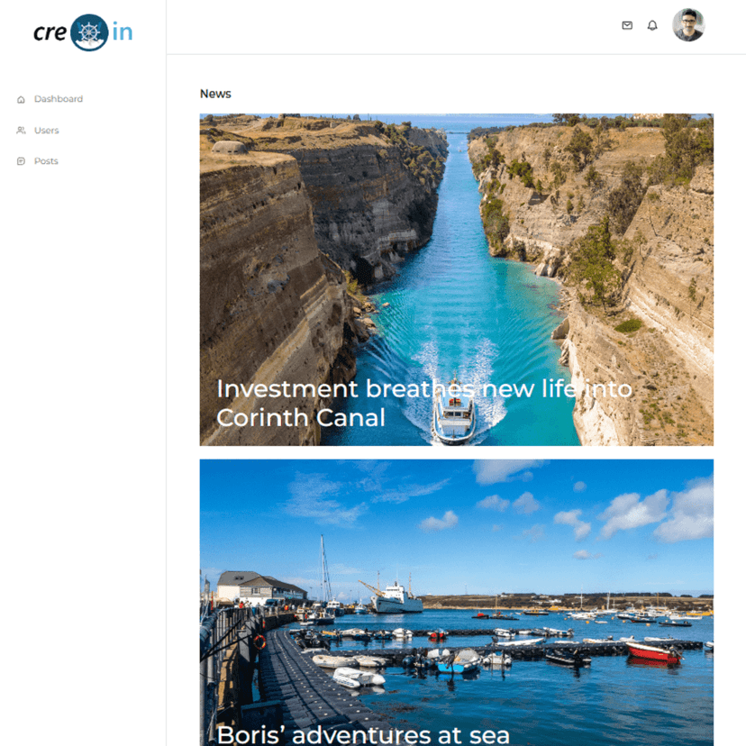 CrewIn Blog App