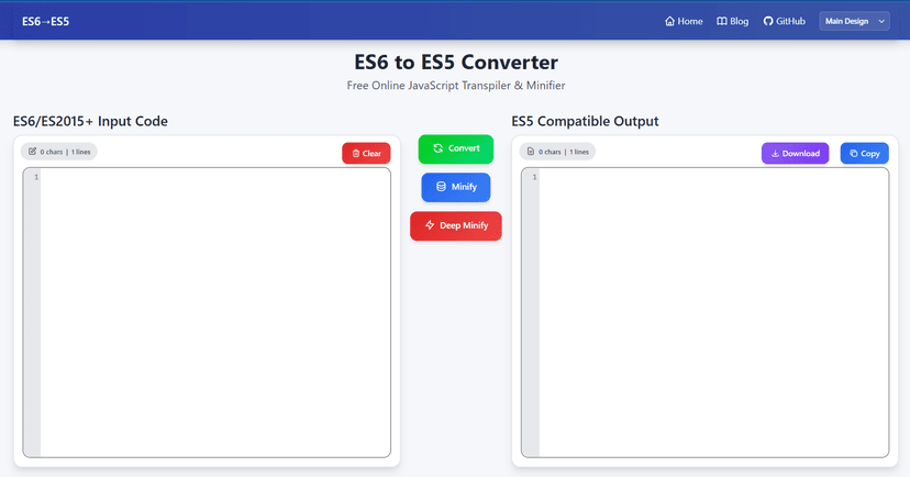 ES6 to ES5 Converter